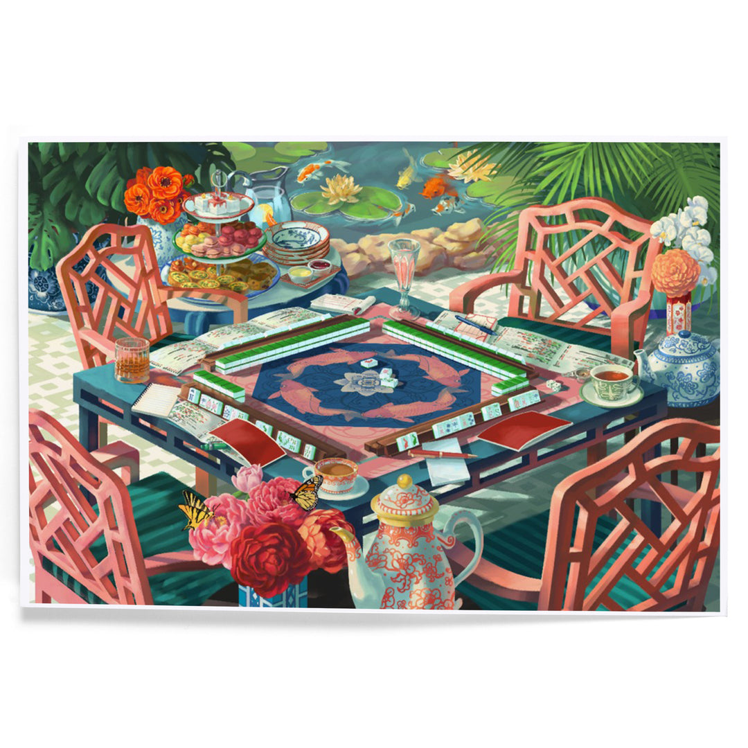 Oil Painting, Mahjong Life, Art & Giclee Prints