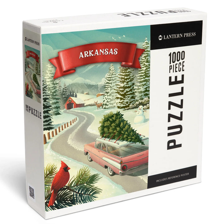 Arkansas, Christmas Holiday Tradition, 1000 Piece Jigsaw Puzzle