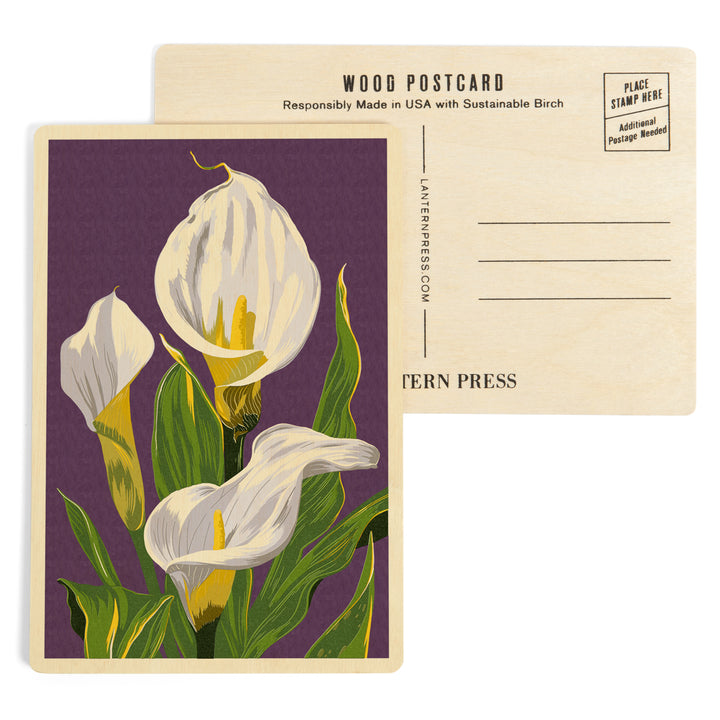 Calla Lily, Letterpress, Wood Sign and Postcards