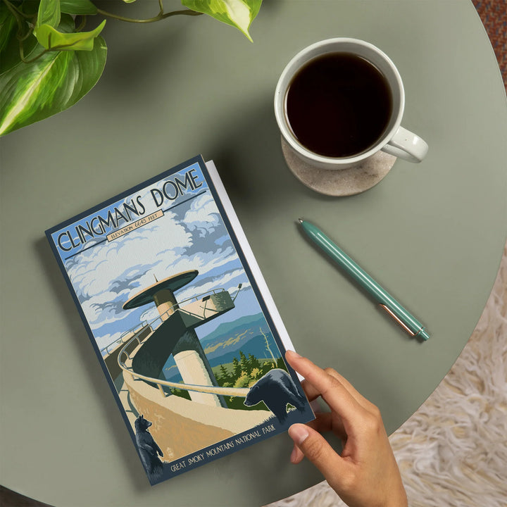 Lined 6x9 Journal, Great Smoky Mountains National Park, Tennessee, Clingmans Dome, Lay Flat, 193 Pages, FSC paper