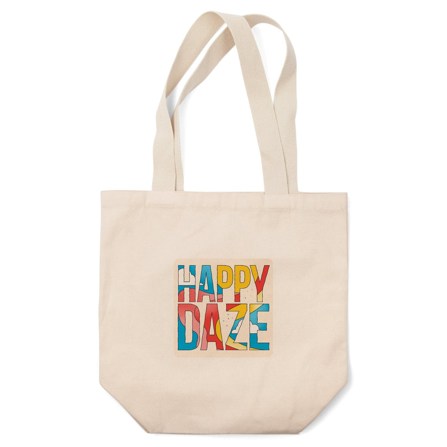 70s Sunshine Collection, Happy Daze, Contour, Tote Bag Totes Lantern Press 