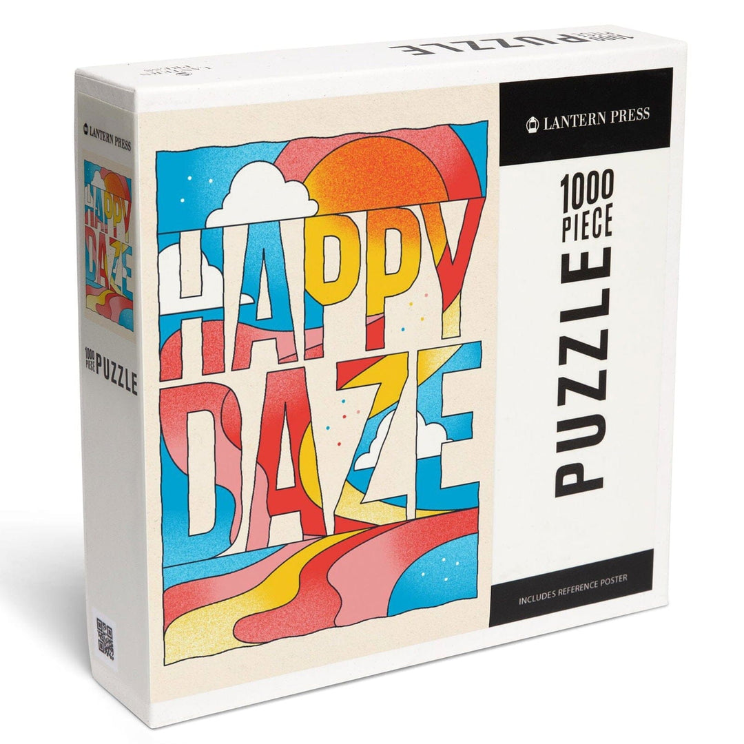 70s Sunshine Collection, Happy Daze, Jigsaw Puzzle Puzzle Lantern Press 