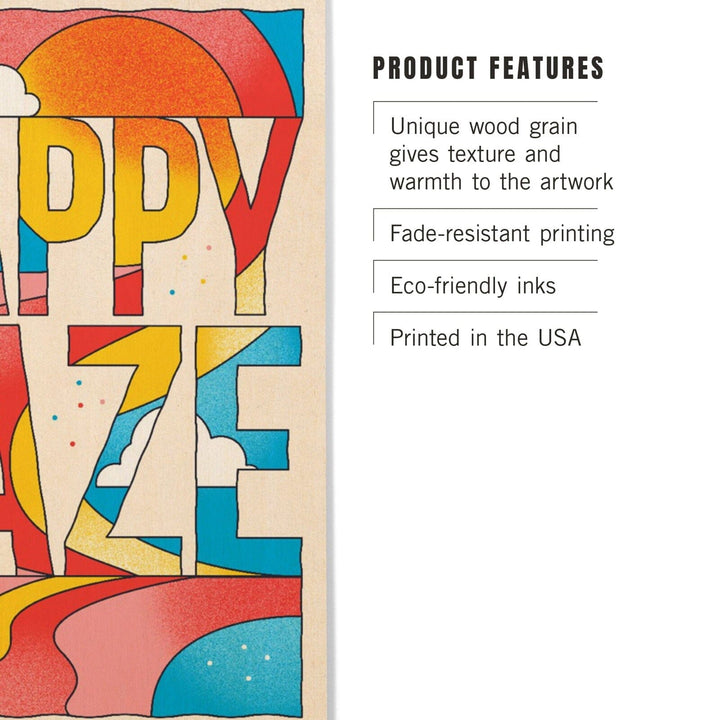 70s Sunshine Collection, Happy Daze, Wood Signs and Postcards Wood Lantern Press 