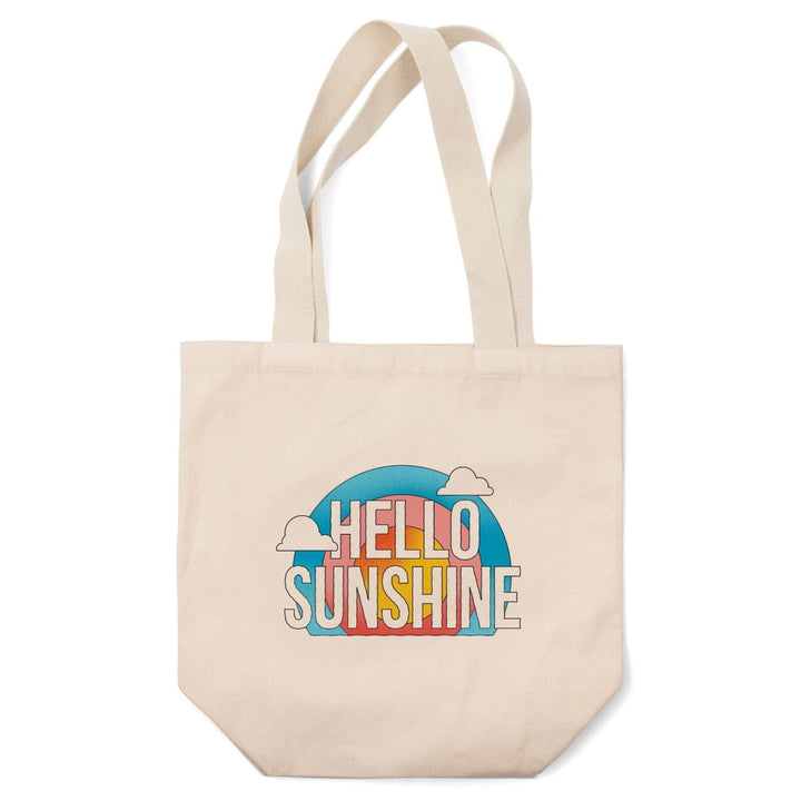 70s Sunshine Collection, Hello Sunshine, Contour, Lantern Press Artwork, Tote Bag Totes Lantern Press 