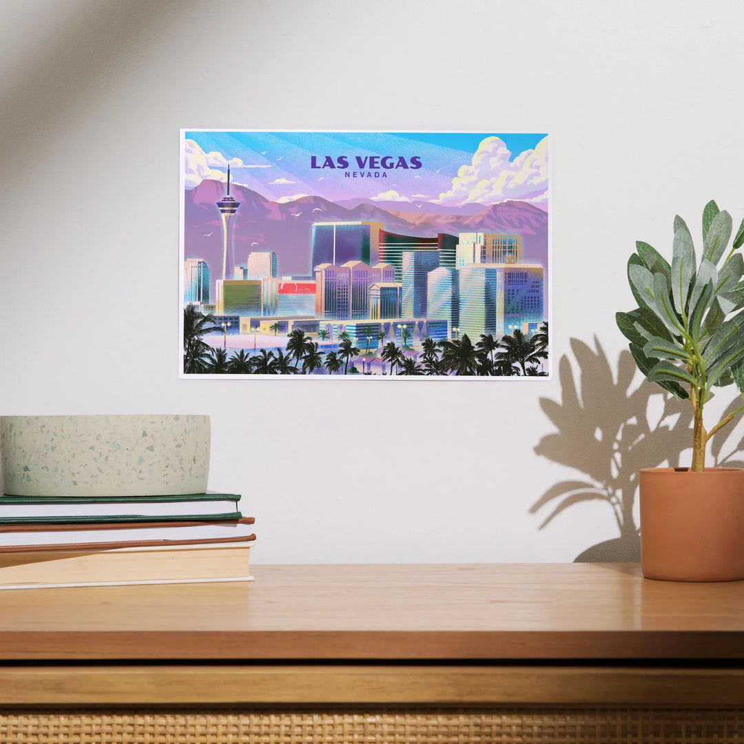 Las Vegas, Nevada, Lithograph, City Series, Art & Giclee Prints