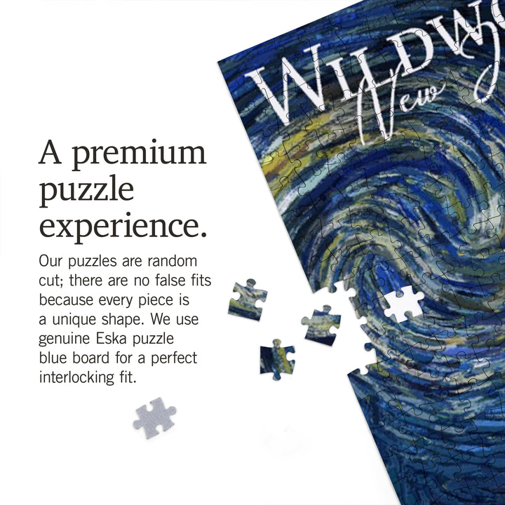 Wildwood, New Jersey, Wildwood Pier, Starry Night, 1000 Piece Jigsaw Puzzle