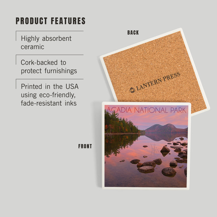 Acadia National Park, Maine, Jordan Pond at Sunset, Coasters