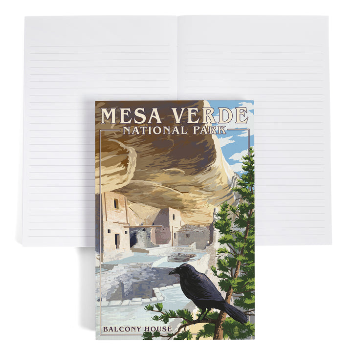 Lined 6x9 Journal, Mesa Verde National Park, Colorado, Balcony House, Lay Flat, 193 Pages, FSC paper