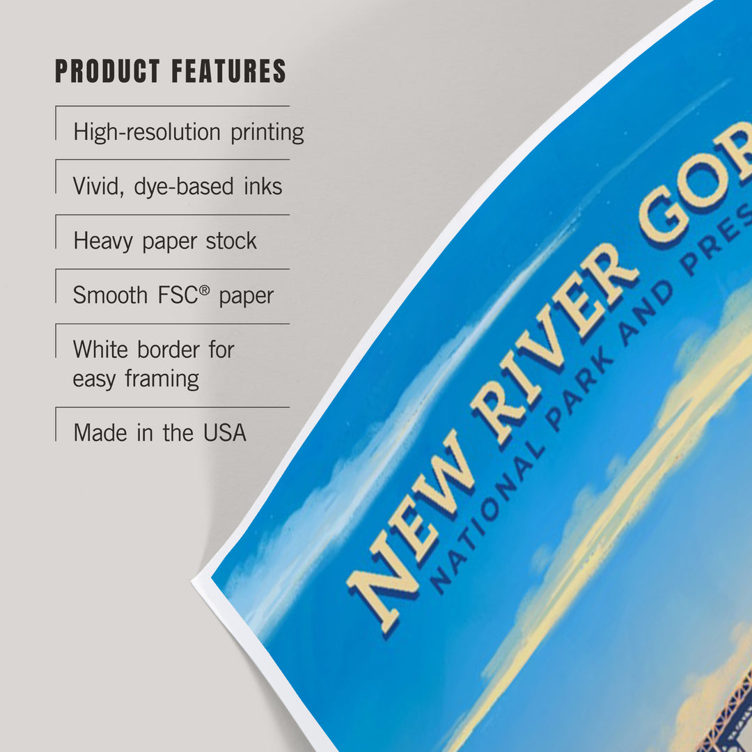 New River Gorge National Park and Preserve, Oil Painting, Art & Giclee Prints