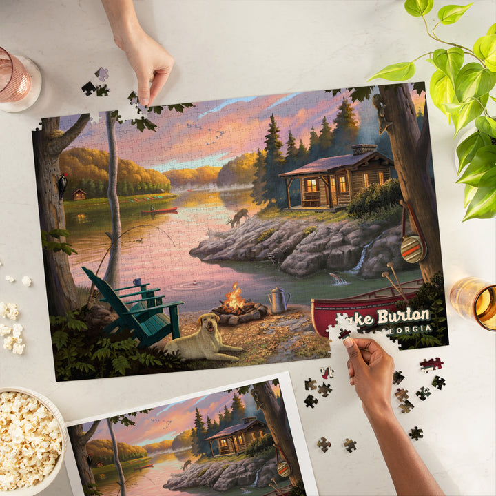 Lake Burton, Georgia, Lake Living, Jigsaw Puzzle