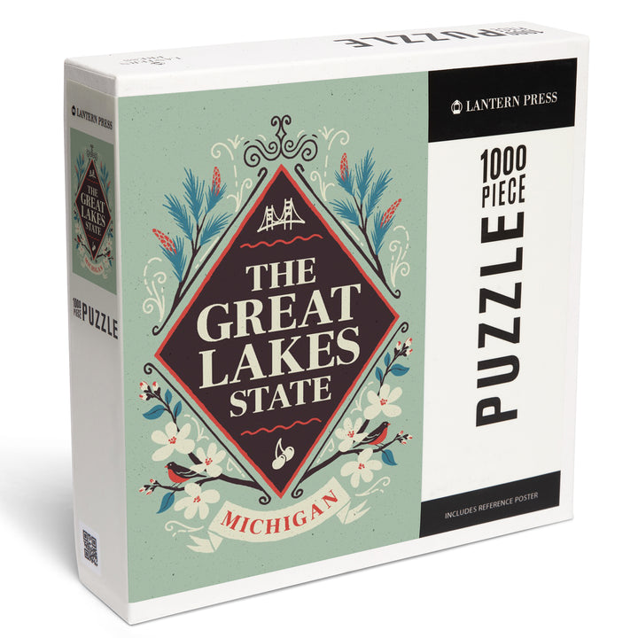 Michigan, State Motto Crest, State Series, Jigsaw Puzzle