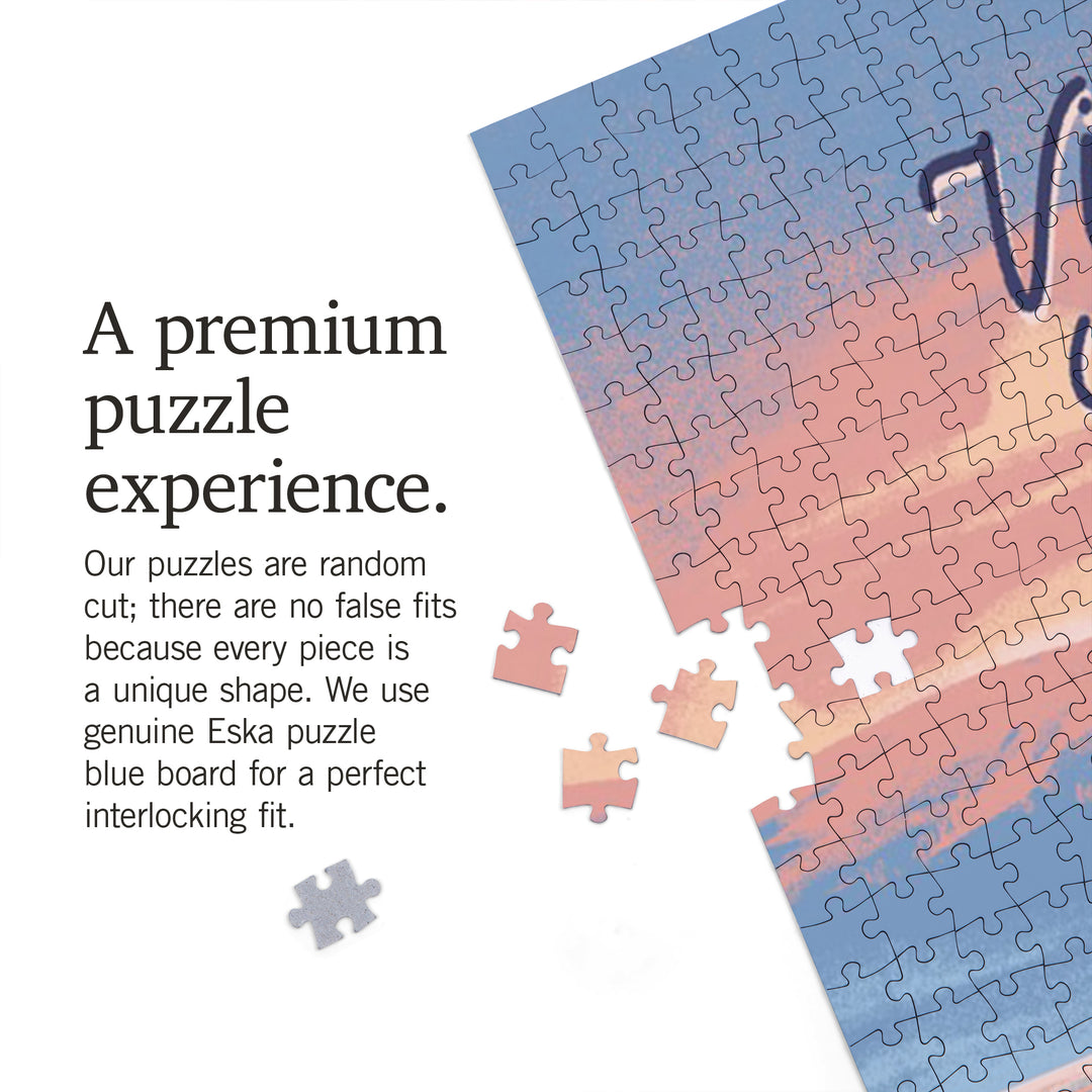 Victoria, Canada, Get Outside Series, Glassy Sunrise, Kayak, 1000 Piece Jigsaw Puzzle