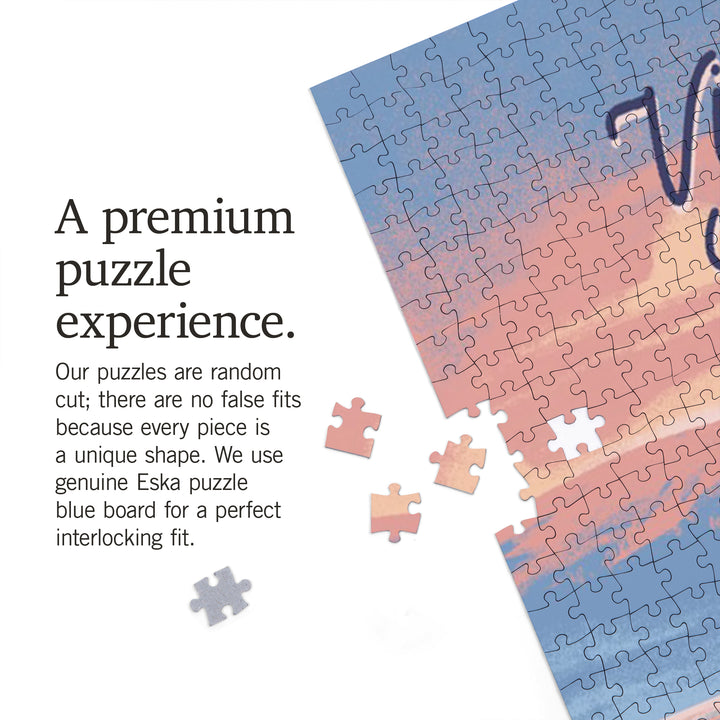 Victoria, Canada, Get Outside Series, Glassy Sunrise, Kayak, 1000 Piece Jigsaw Puzzle