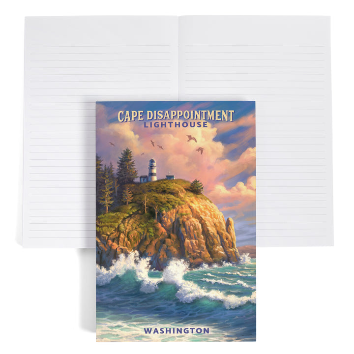 Lined 6x9 Journal, The Columbia-Pacific Coast, Washington 123307, Lay Flat, 193 Pages, FSC paper