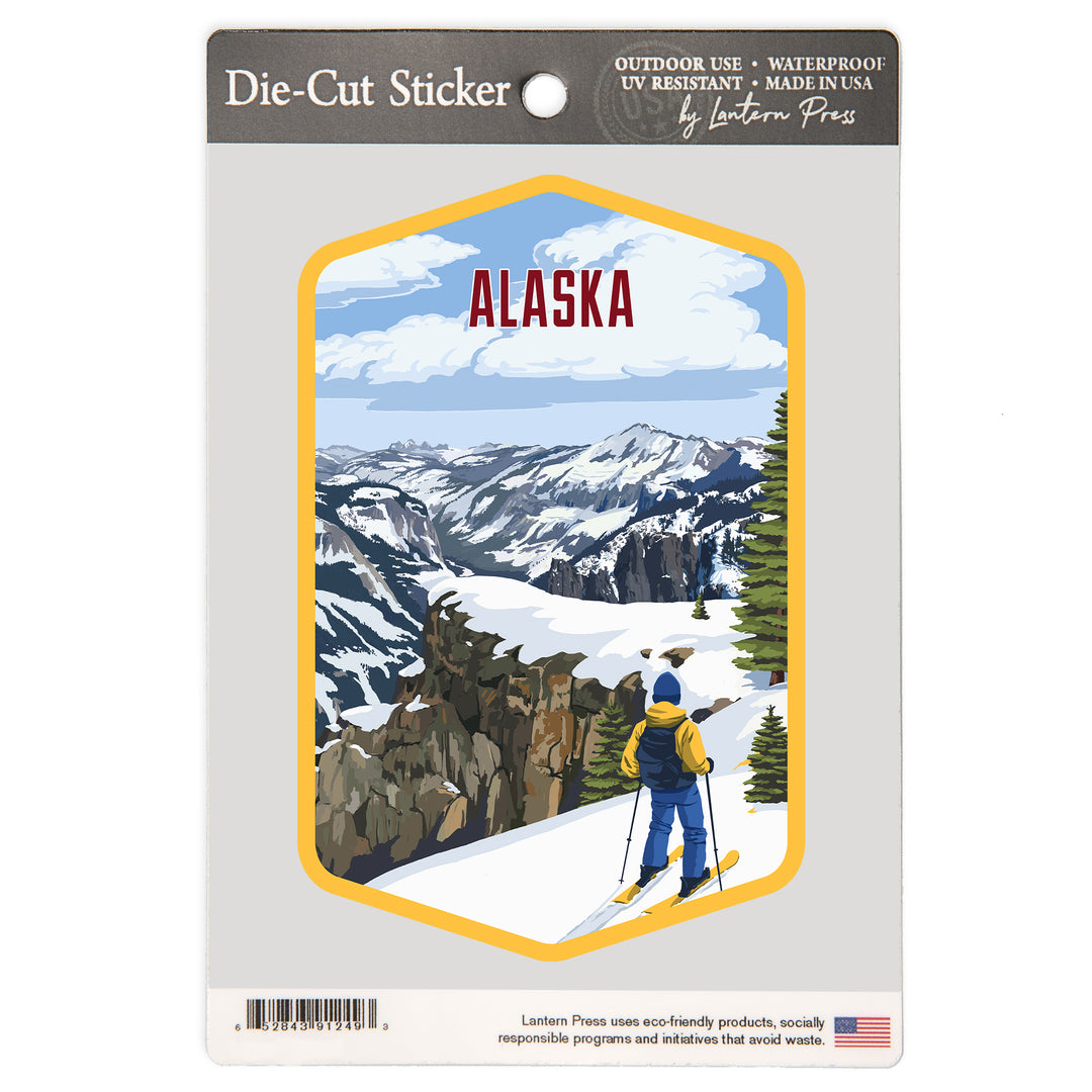 Alaska, Painterly, Enjoy The View, Vinyl Sticker