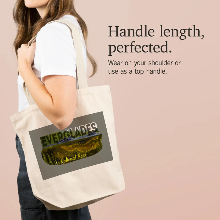 Everglades National Park, Florida, Alligator Underwater, , Photography, Tote Bag