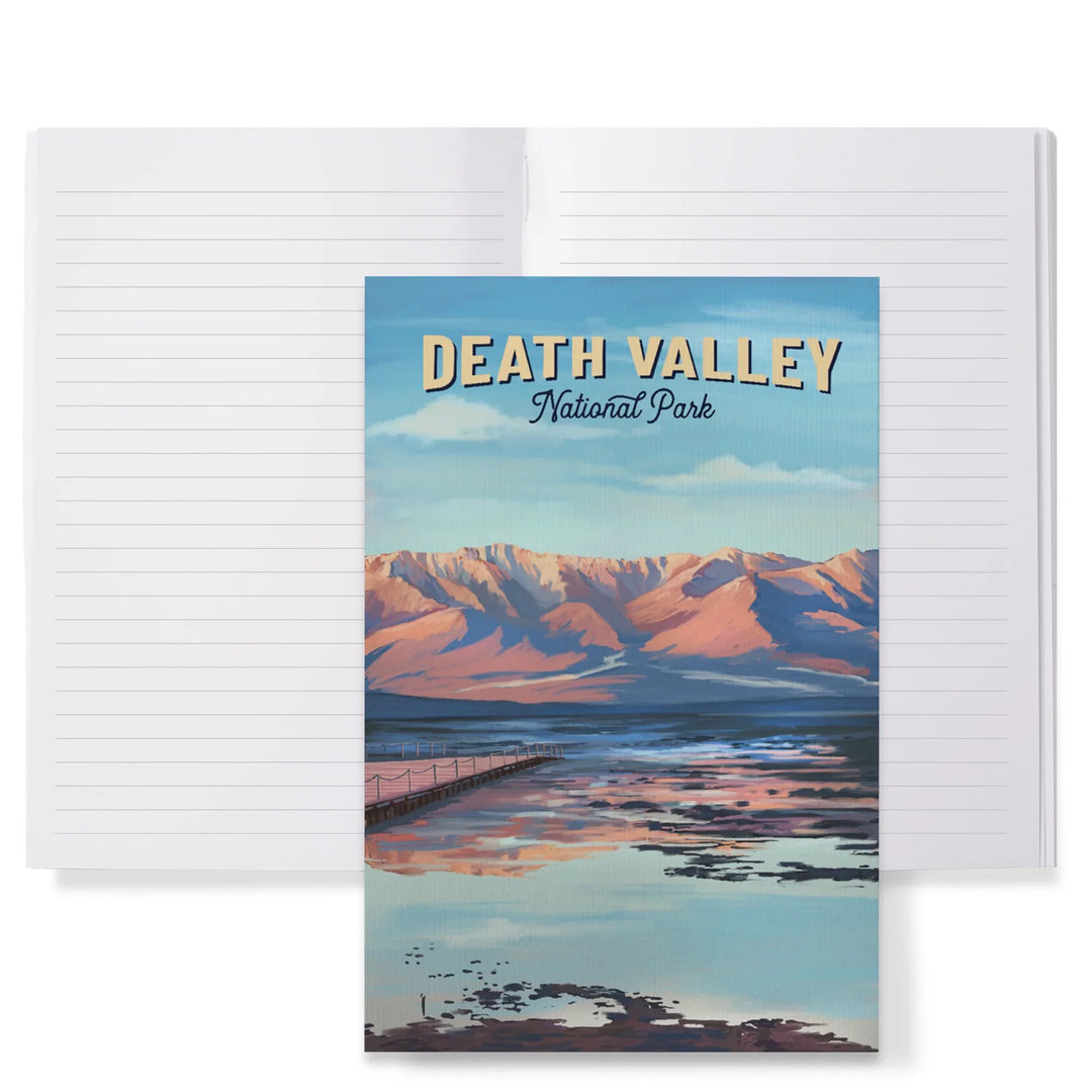 Lined 6x9 Journal, Death Valley National Park, California, Oil Painting, Lay Flat, 193 Pages, FSC paper