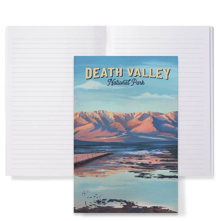 Lined 6x9 Journal, Death Valley National Park, California, Oil Painting, Lay Flat, 193 Pages, FSC paper