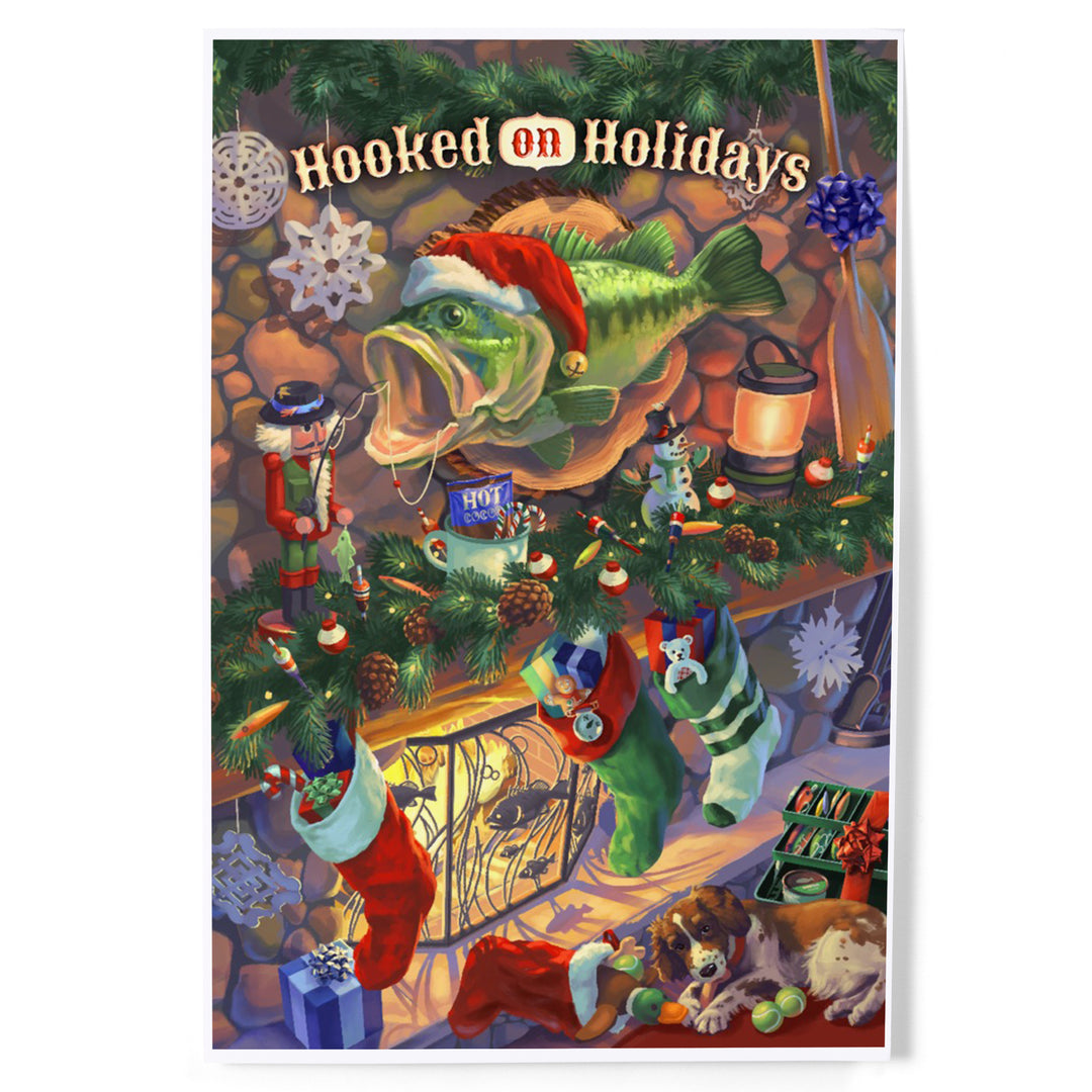 Hooked on Holidays, Oil Painting 141237, Art & Giclee Prints