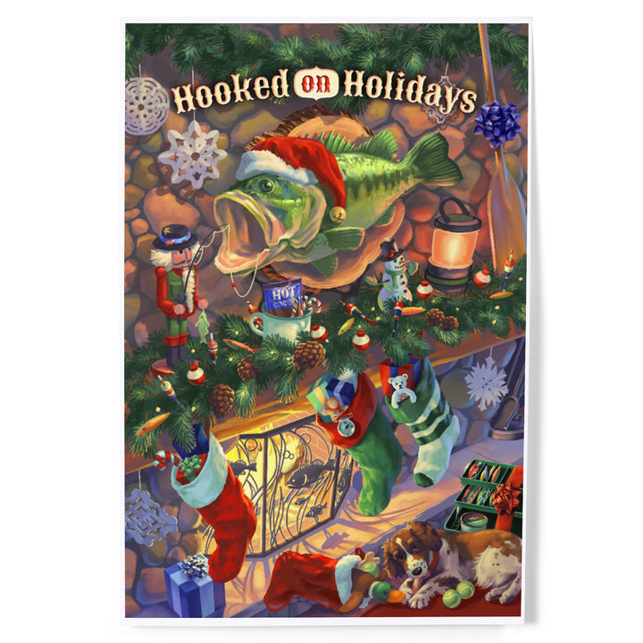 Hooked on Holidays, Oil Painting 141237, Art & Giclee Prints