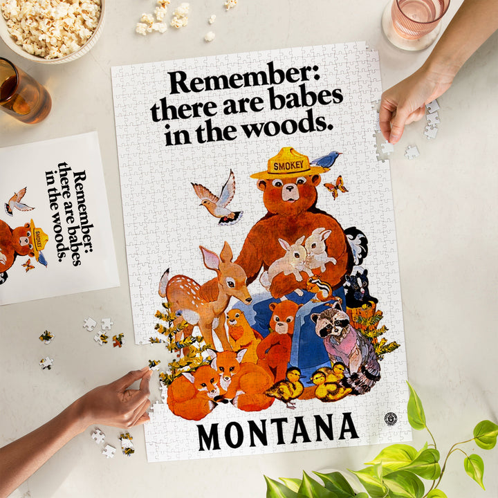 Montana, Smokey Bear, Babes in the Woods, Jigsaw Puzzle