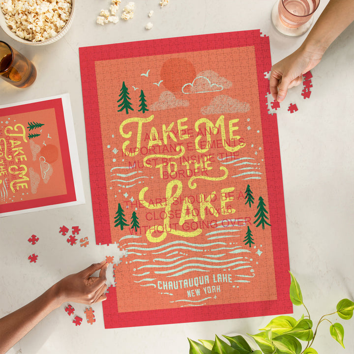 Bemus Point, New York, Lake Life Series, Take Me to the Lake, Jigsaw Puzzle