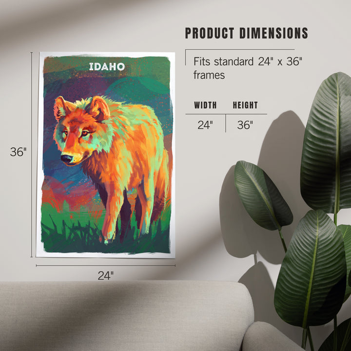 Idaho, Vivid, Gray Wolf, Art & Giclee Prints