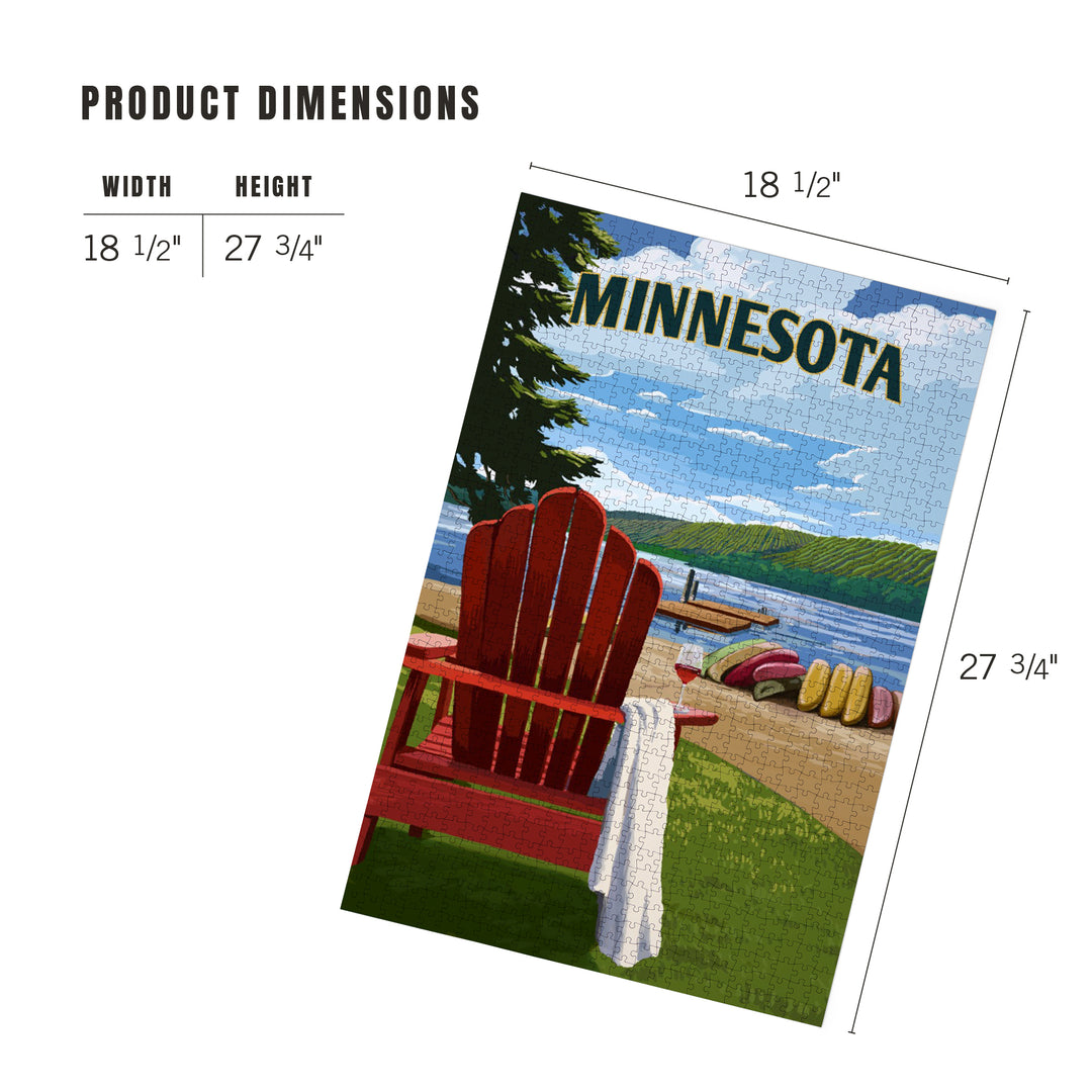 Roseville, Minnesota, Painterly, Lake Shore, Jigsaw Puzzle