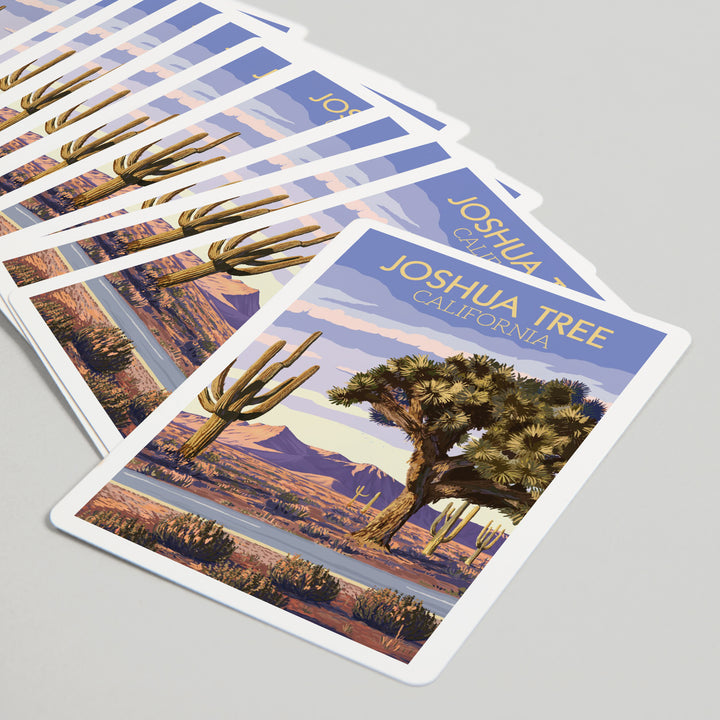 Playing Cards, Joshua Tree, California, Painterly, Desert Scene, 52 Card Deck with Jokers in Box, Unique Art
