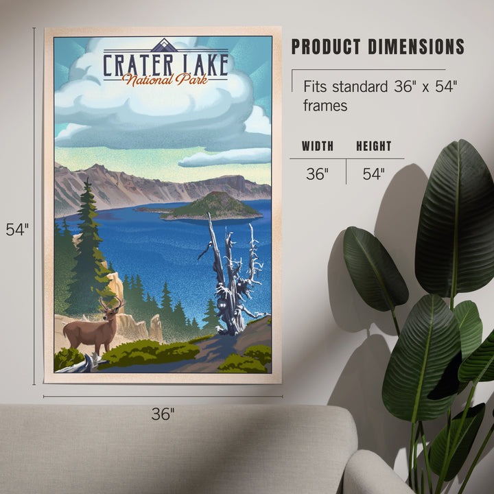 Crater Lake National Park, Lithograph National Park Series, Art & Giclee Prints