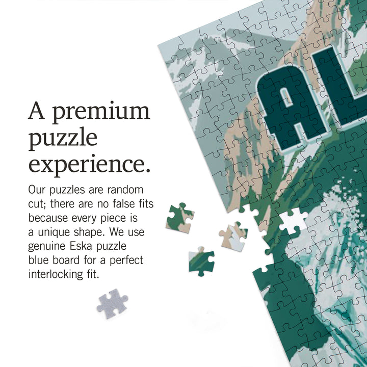 Alaska, Painterly, Harbor Seal with Pup, 1000 Piece Jigsaw Puzzle