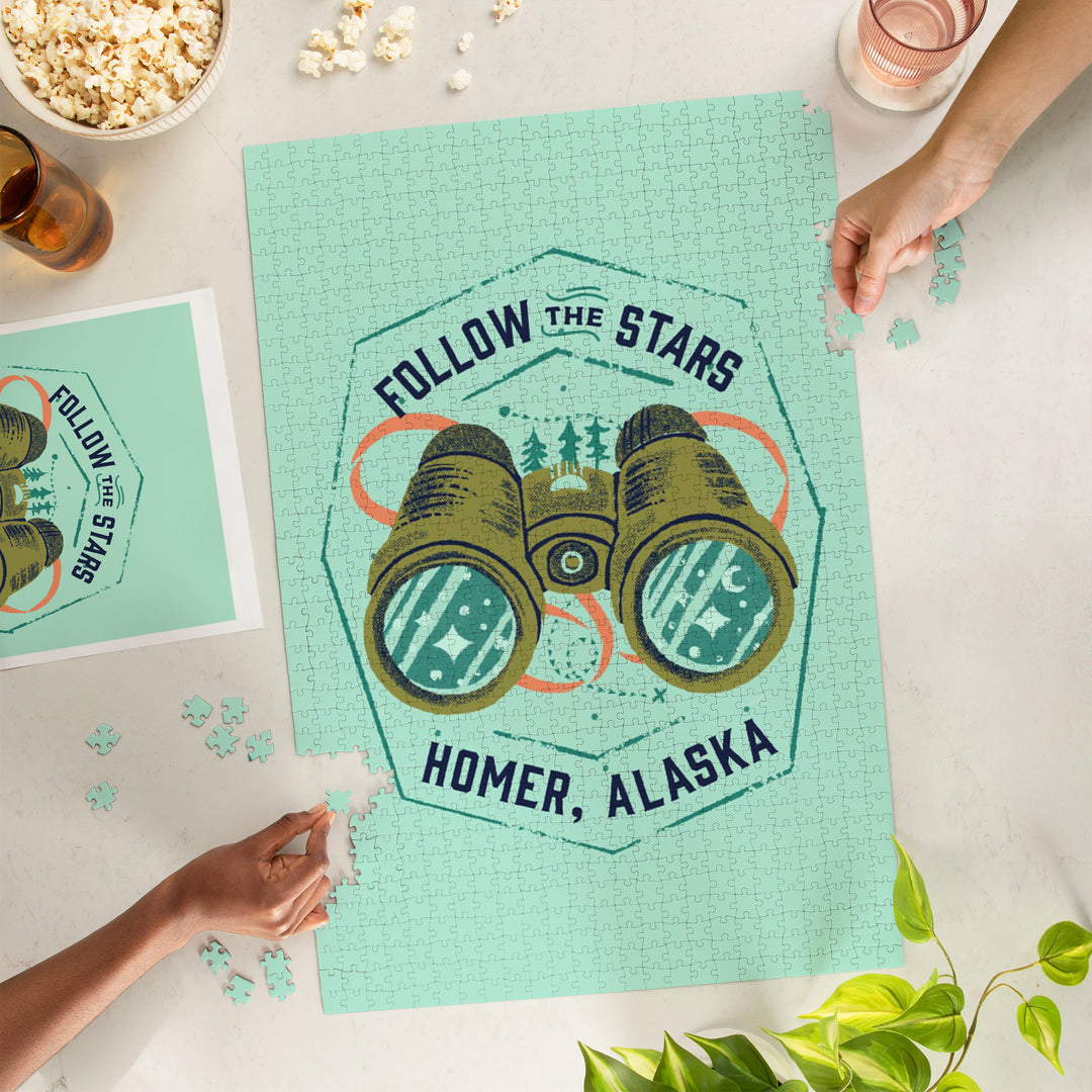 Homer, Alaska, Lake Life Series, Follow The Stars,, 1000 Piece Jigsaw Puzzle