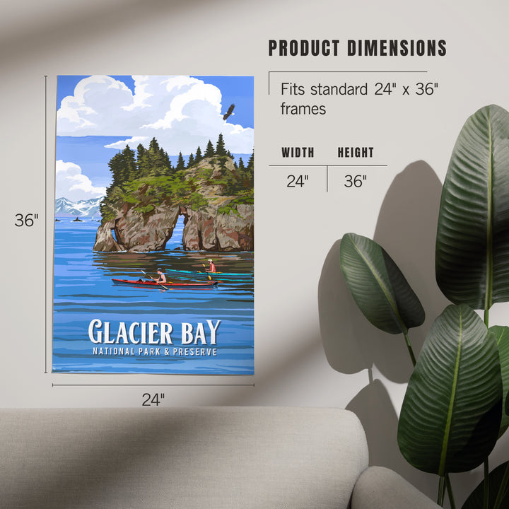 Glacier Bay National Park and Preserve, Alaska, Painterly National Park Series, Art & Giclee Prints