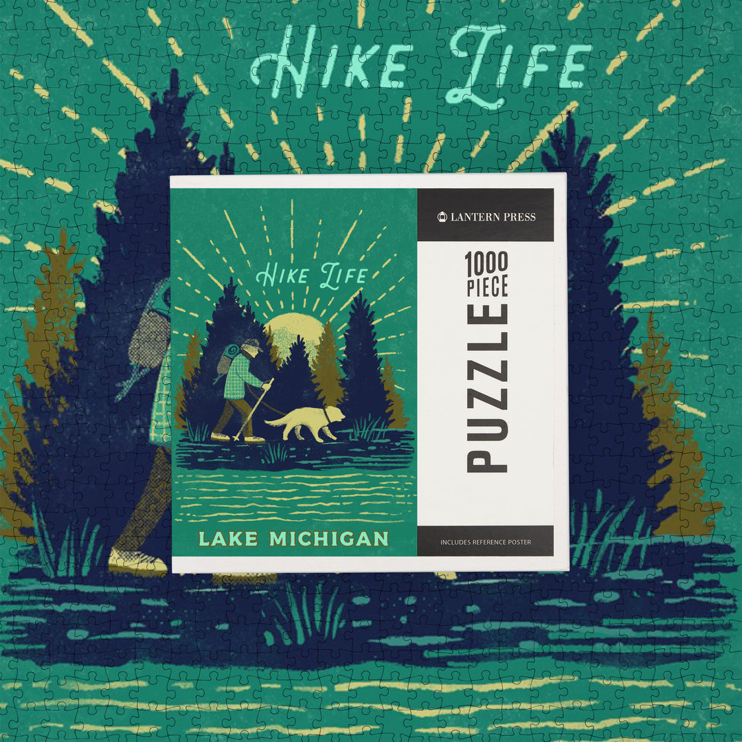 Lake Michigan, Lake Life Series, Hike Life, Jigsaw Puzzle