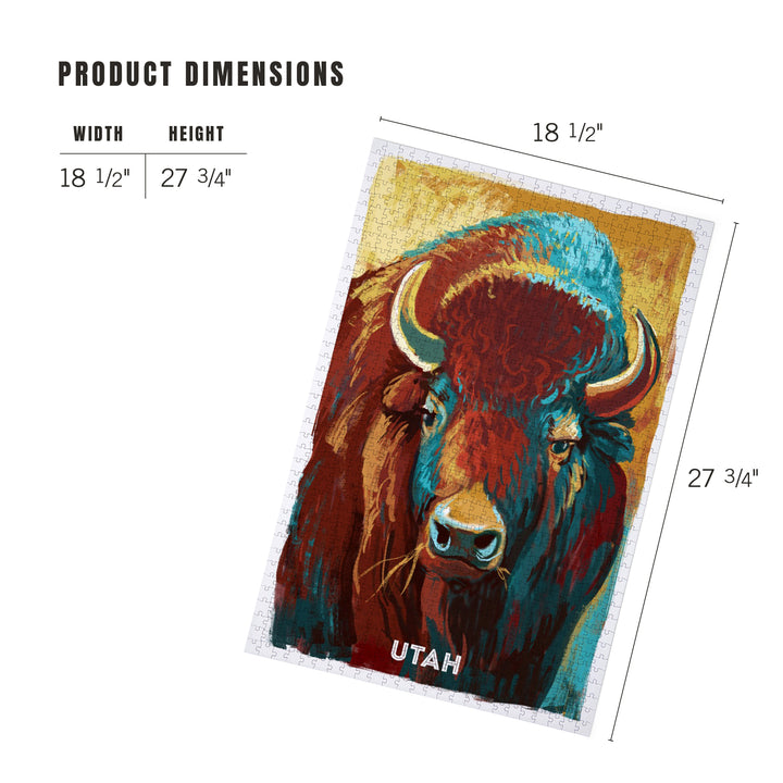 Utah, Vivid, Bison, 1000 Piece Jigsaw Puzzle
