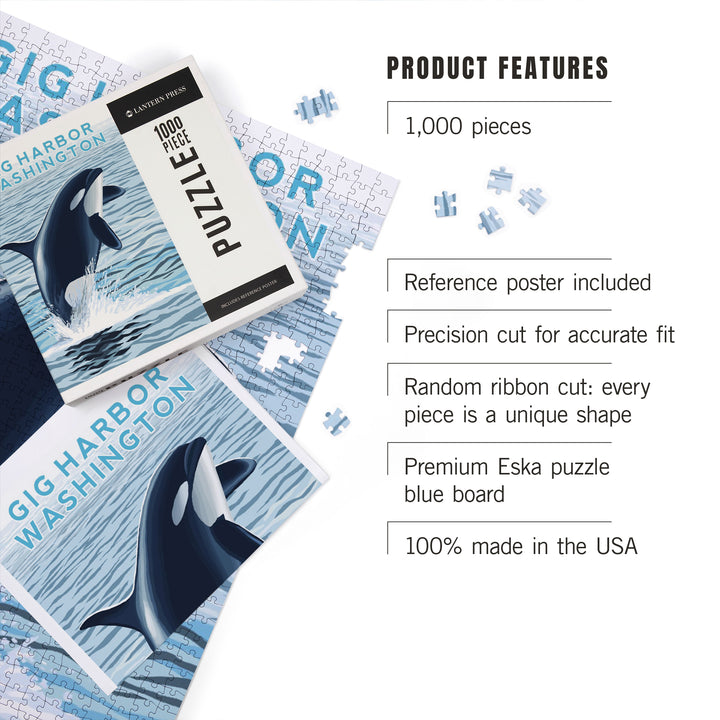 Gig Harbor, Washington, Orca Whale Jumping, Jigsaw Puzzle