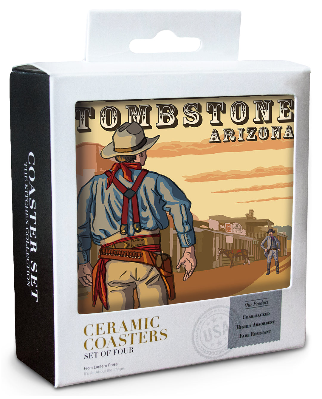 Tombstone, Arizona, Cowboy Standoff, Coaster Set