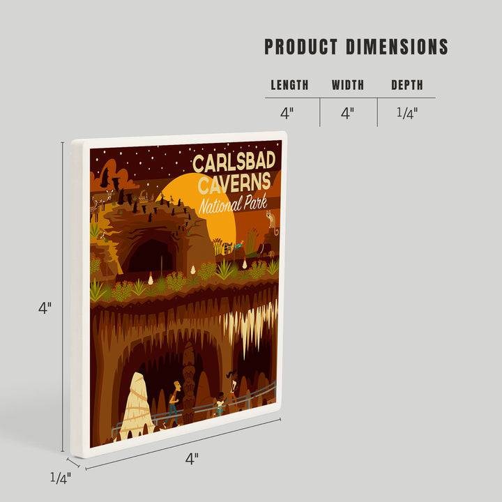 Carlsbad Caverns National Park, New Mexico, Geometric National Park Series, Coasters