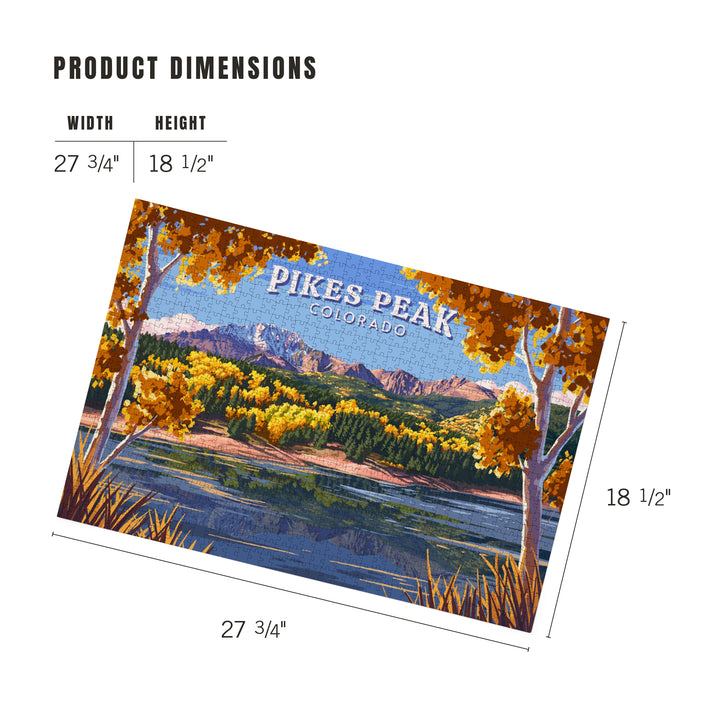 Divide, Colorado, Painterly, Fall Mountain Scene, Jigsaw Puzzle