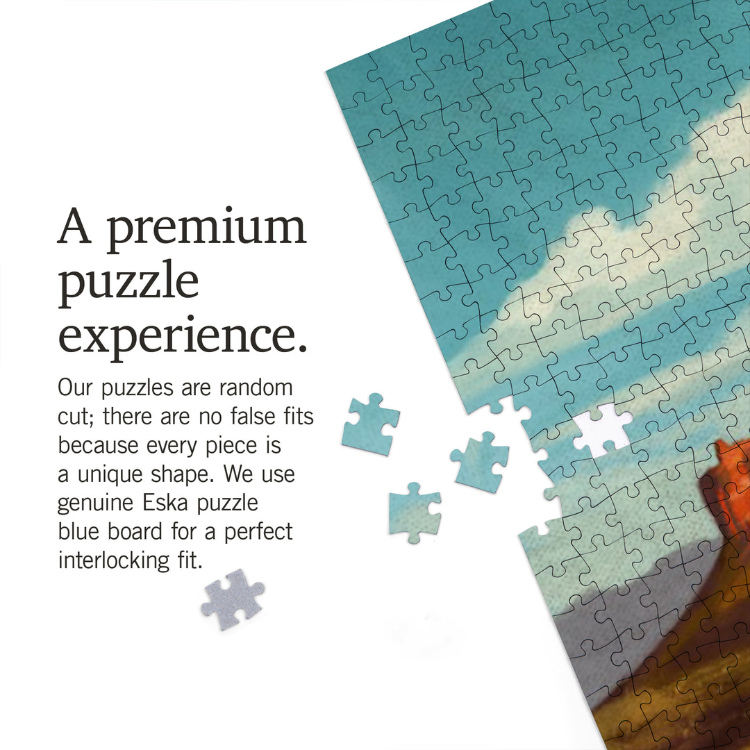 Sedona, Arizona, Canyon Oil Painting, 1000 Piece Jigsaw Puzzle