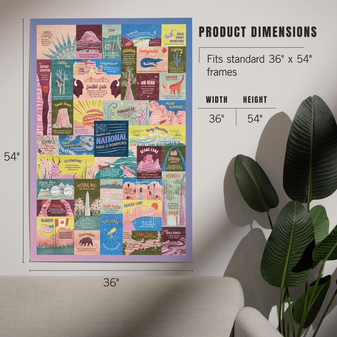 Explore Our National Parks and Monuments, Pastel, Art & Giclee Prints