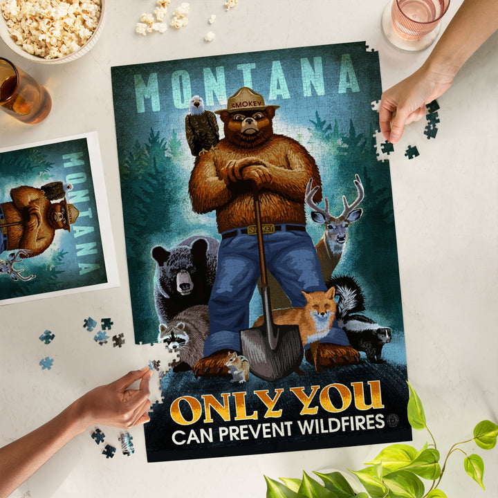 Montana, Smokey Bear and Friends, Only You Can Prevent Wildfires, Jigsaw Puzzle