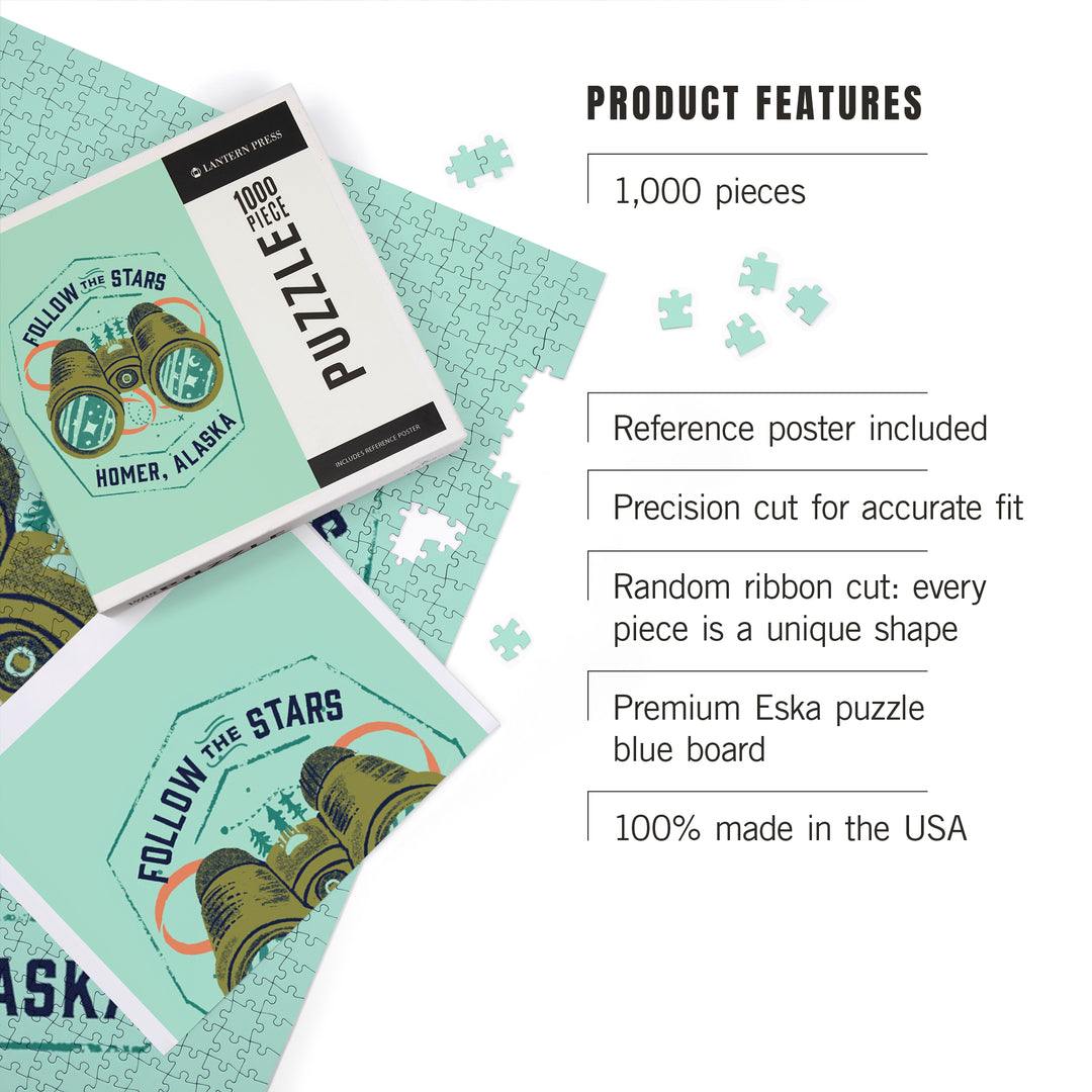 Homer, Alaska, Lake Life Series, Follow The Stars,, 1000 Piece Jigsaw Puzzle