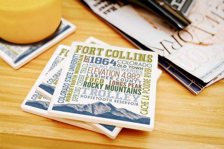 Fort Collins, Colorado, Typography, Coaster Set