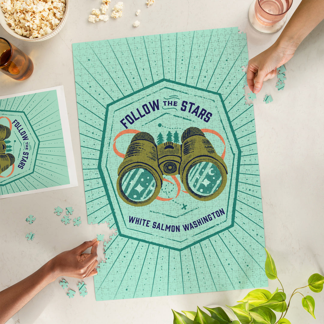 White Salmon, Washington, Lake Life Series, Follow The Stars, 1000 Piece Jigsaw Puzzle