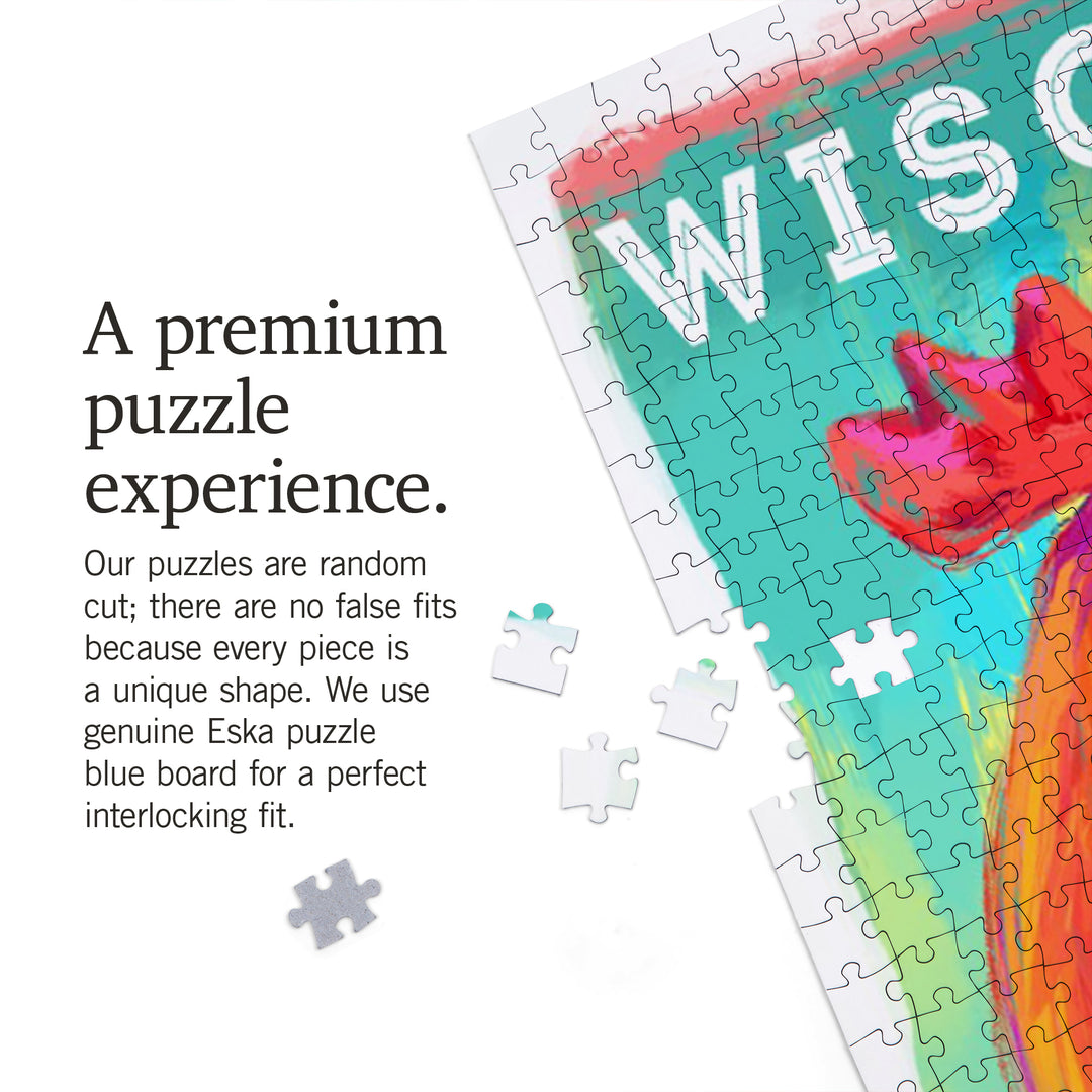 Wisconsin, Vivid, Rooster, 1000 Piece Jigsaw Puzzle
