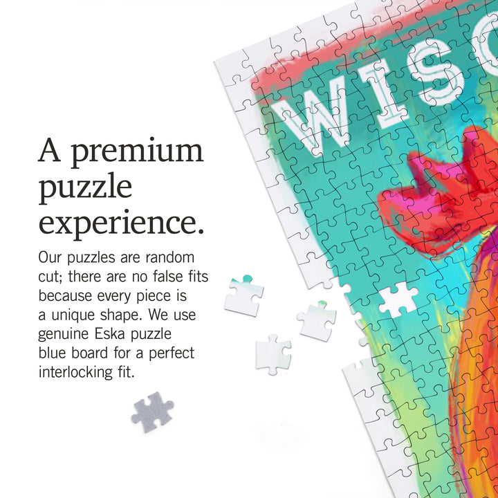 Wisconsin, Vivid, Rooster, 1000 Piece Jigsaw Puzzle