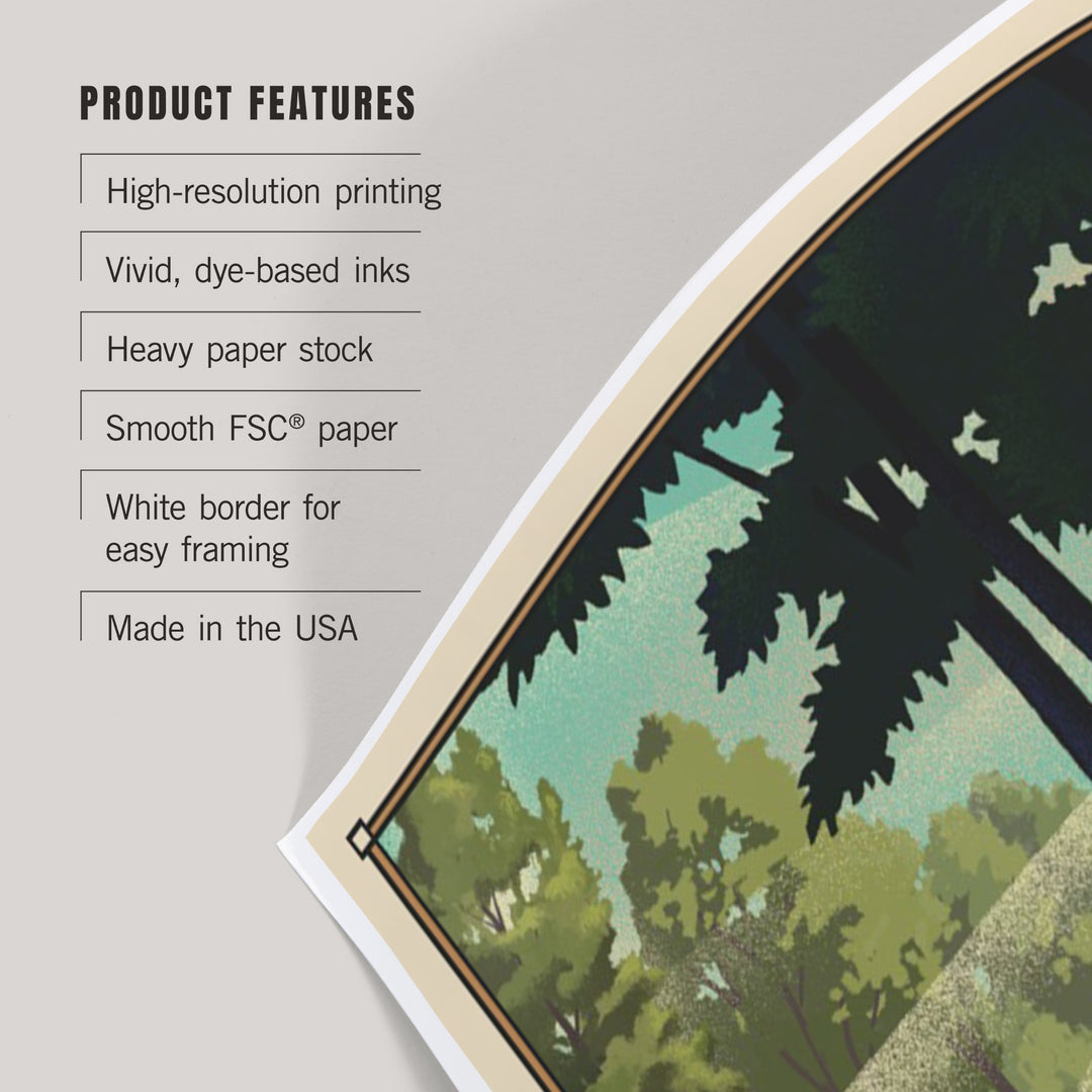 Hot Springs National Park, Lithograph, Art & Giclee Prints