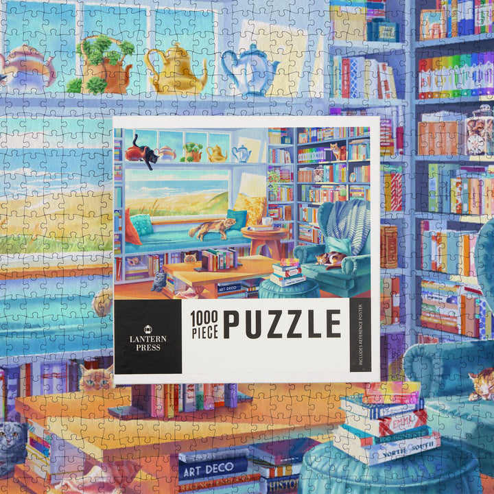 Literary Beach Cats, Jigsaw Puzzle