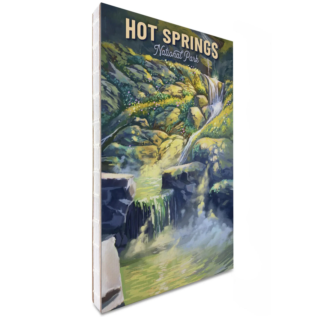 Lined 6x9 Journal, Hot Springs National Park, Arkansas, Oil Painting, Lay Flat, 193 Pages, FSC paper